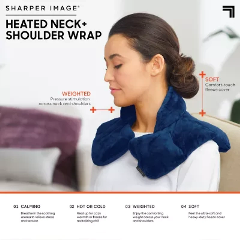 Sharper Image Heated Neck + Shoulder Wrap