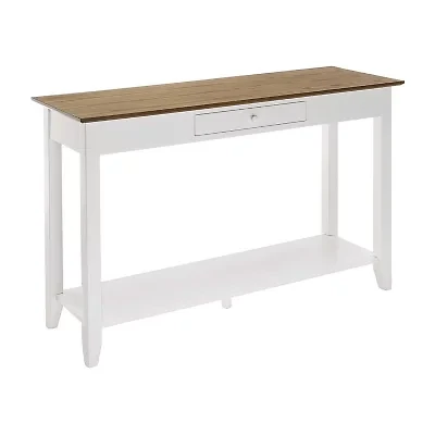 American Heritage 1 Drawer Console Table with Shelf