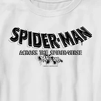 Spider-Man: Across The Spider-Verse Little & Big Kid Boys Crew Neck Short Sleeve Regular Fit Spiderman Graphic T-Shirt