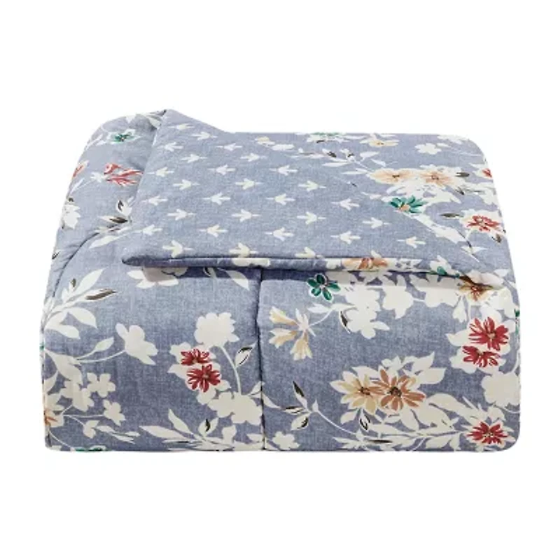 Richmond Park Talia Floral 3-pc. Midweight Comforter Set