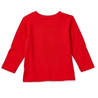 Okie Dokie Baby Boys Crew Neck Long Sleeve Regular Fit Graphic T-Shirt