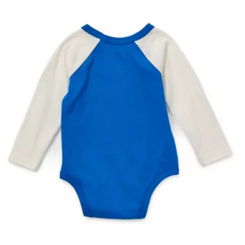 Okie Dokie Baby Boys Crew Neck Long Sleeve Bodysuit
