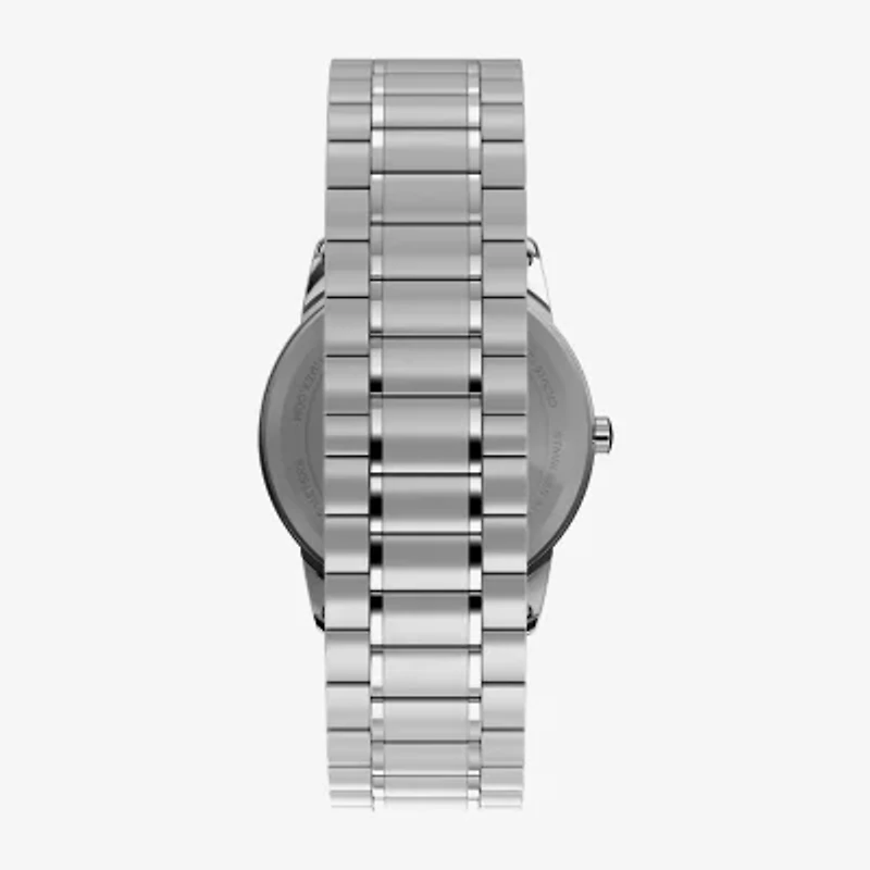 Timex Easy Reader Mens Silver Tone Stainless Steel Strap Watch Tw2w52900jt