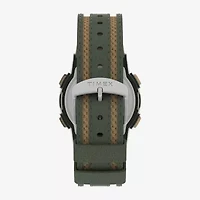 Timex Expedition Mens Chronograph Green Leather Strap Watch Tw4b30300jt