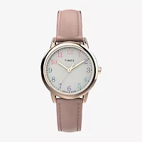 Timex Easy Reader Womens Pink Strap Watch Tw2w32300jt