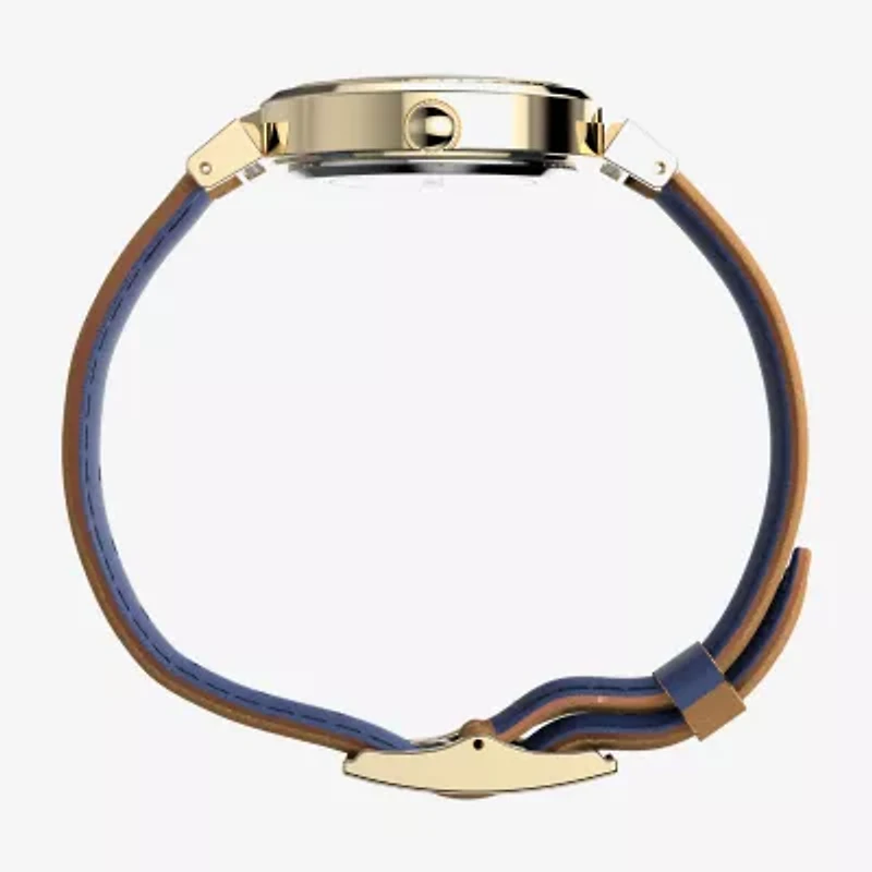 Timex Dress Womens Brown Leather Strap Watch Tw2w49000ji