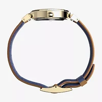 Timex Dress Womens Brown Leather Strap Watch Tw2w49000ji