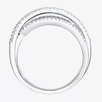 Womens Lab Created Emerald, Sapphire or Ruby 14K Gold Over Silver Sterling Cocktail Ring