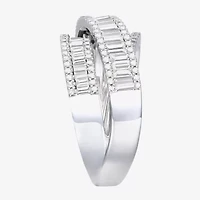 Womens Lab Created Emerald, Sapphire or Ruby 14K Gold Over Silver Sterling Cocktail Ring