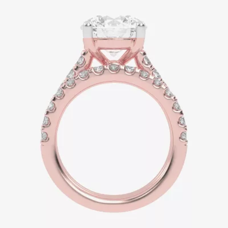 Signature By Modern Bride (G-H / Vs2-Si1) Womens 5 CT. T.W. Lab Grown White Diamond 14K Gold Round Bridal Set