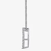 Womens 1/2 CT. T.W. Lab Grown White Diamond Sterling Silver Heart 18 Inch Pendant Necklace
