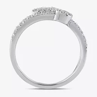 Diamond Blossom Womens 1 CT. T.W. Lab Grown White Sterling Silver Cocktail Ring