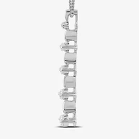 Womens 1/4 CT. T.W. Lab Grown White Diamond Sterling Silver 18 Inch Pendant Necklace