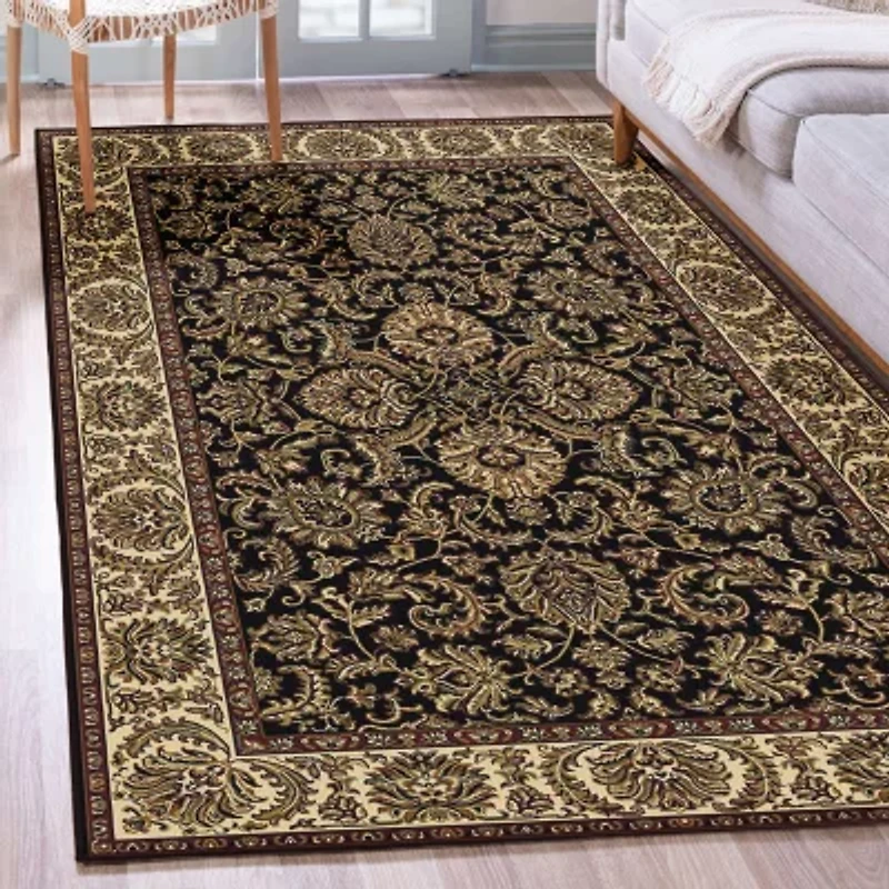 Radici Noble Kashan Traditional Oriental Area Rug