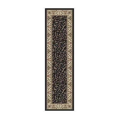 Como Scroll Traditional Oriental Indoor Rectangular Runner