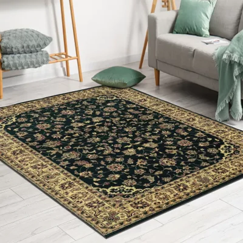 Castello Rachel Traditional Oriental Sarouk Indoor Rectangular Area Rug
