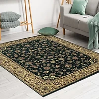 Castello Rachel Traditional Oriental Sarouk Indoor Rectangular Area Rug