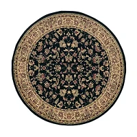 Castello Rachel Traditional Oriental Sarouk Indoor Round Area Rug