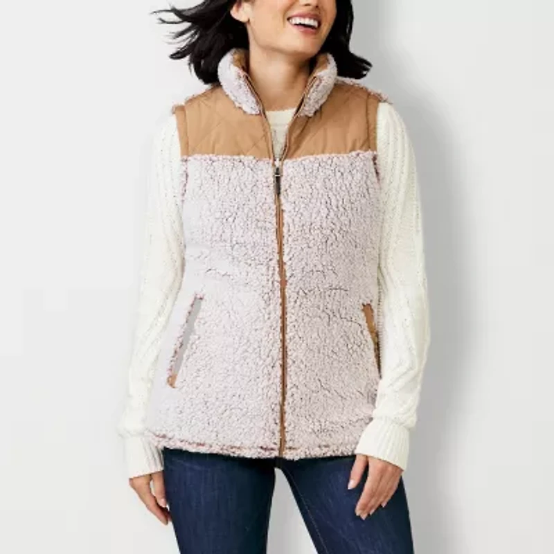 Free Country Womens Water Resistant Reversible Midweight Fleece Vest