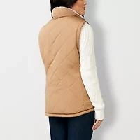 Free Country Womens Water Resistant Reversible Midweight Fleece Vest