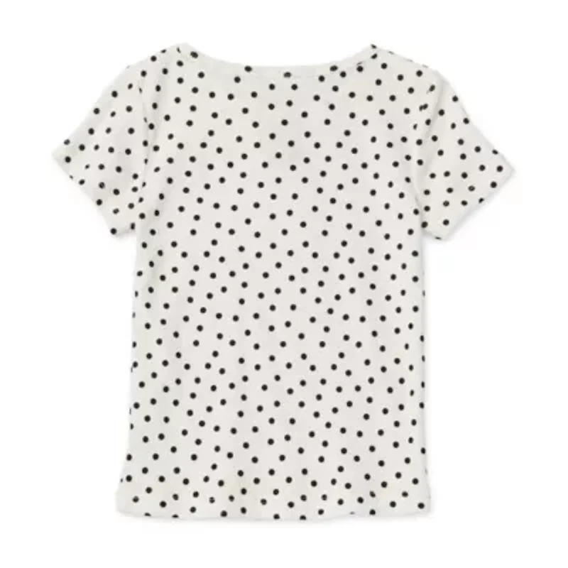 Okie Dokie Toddler & Little Girls Crew Neck Short Sleeve T-Shirt