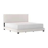 Gayle Nailheadtrim Rectangular Bed