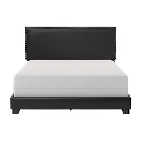 Gayle Nailheadtrim Upholstered Rectangular Bed