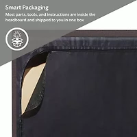 Gayle Nailheadtrim Upholstered Rectangular Bed