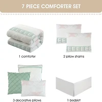 Stratford Park Britton 7-pc. Geometric Lightweight Comforter Set