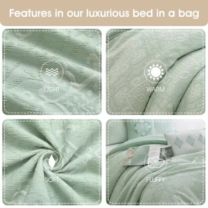 Stratford Park Arlo 6-pc. Medallion Lightweight Comforter Set