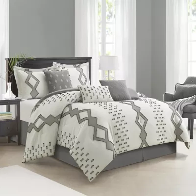Stratford Park Wesley 7-pc. Geometric Lightweight Comforter Set
