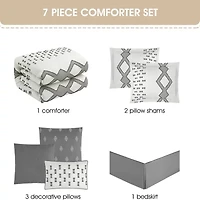Stratford Park Wesley 7-pc. Geometric Lightweight Comforter Set