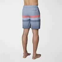 Free Country Seabreeze Stripe Mens Striped Swim Trunks