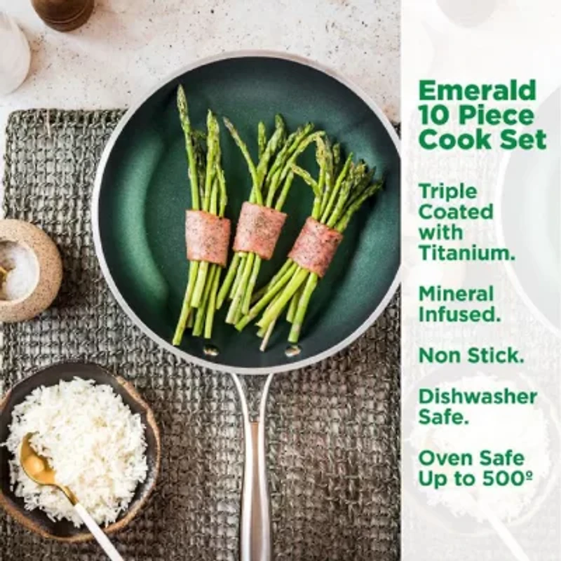 Granitestone Emerald 10-pc. Nonstick Pots and Pans Cookware Set