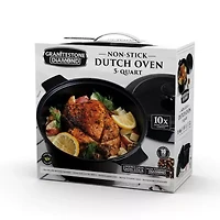 Granitestone 5-qt. Nonstick Enameled Lightweight Dutch Oven with Lid