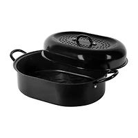 Granitestone 18.8’’ Ultra Nonstick Aluminum Oval Roasting Pan with Lid