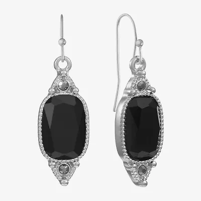 Monet Jewelry Womens Gray Drop Earrings
