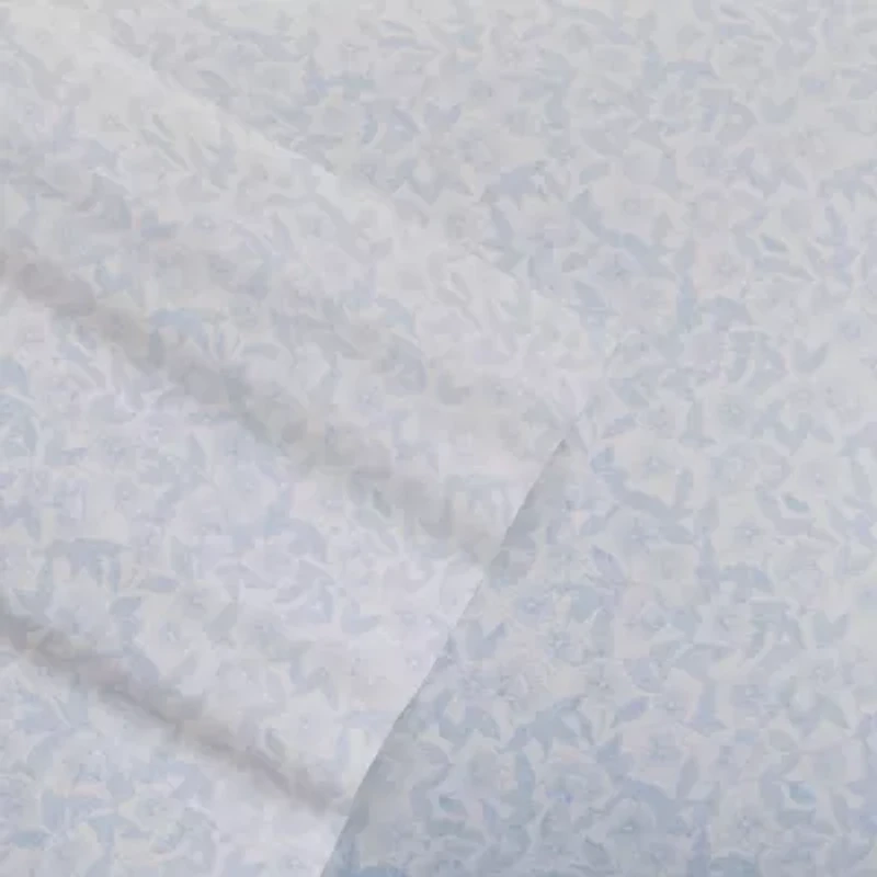Laura Ashley 200tc 100% Cotton Percale 6-Pc Sheet Set