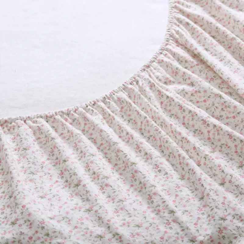 Laura Ashley 100% Cotton Flannel Sheet Set