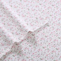 Laura Ashley 100% Cotton Flannel Sheet Set