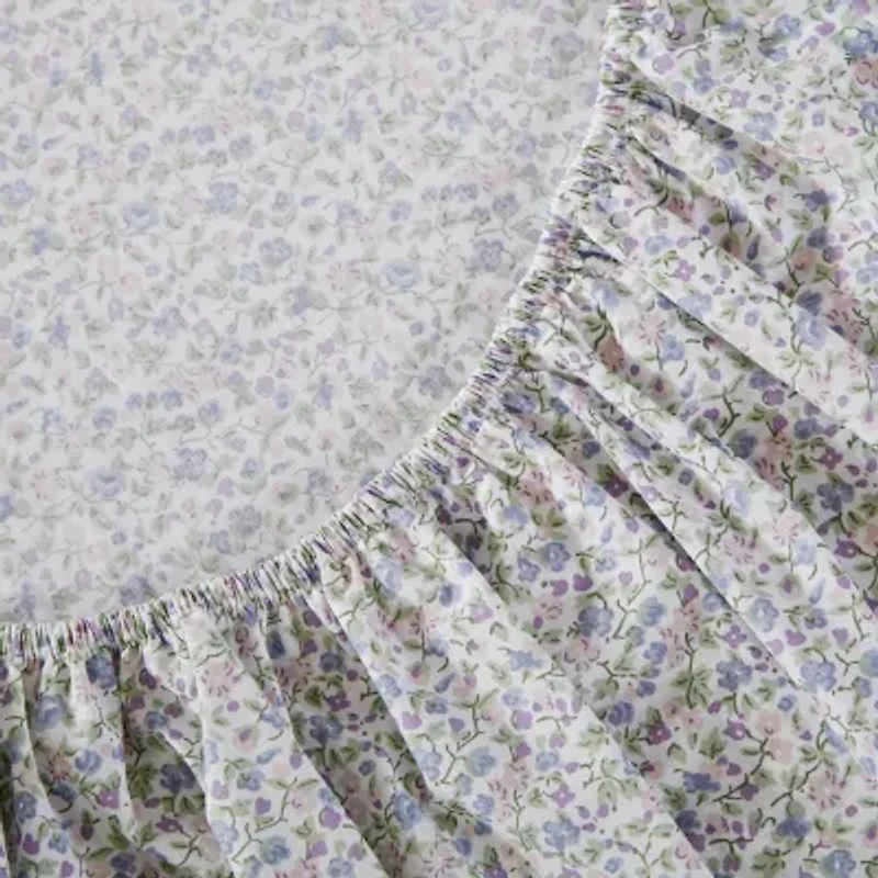 Laura Ashley 200tc 100% Cotton Percale Sheet Set