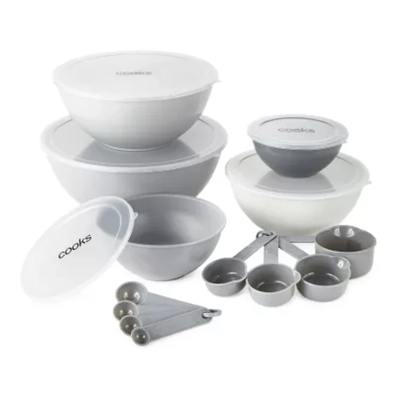 Cooks 18-pc. Mixing Bowls with Lids