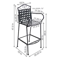 2-pc. Bar Stool