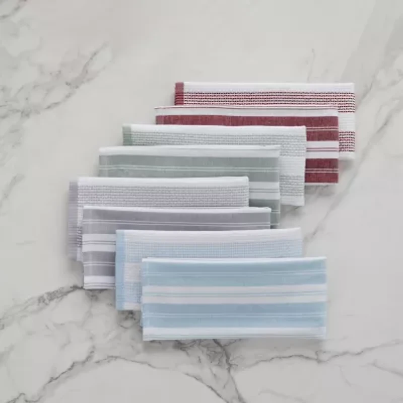 Cooks Striped Dual Purpose 4-Pc. Kitchen Towel Set