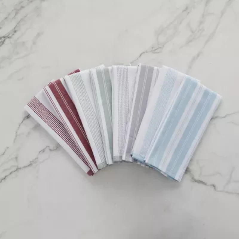 Cooks Striped Dual Purpose 4-Pc. Kitchen Towel Set