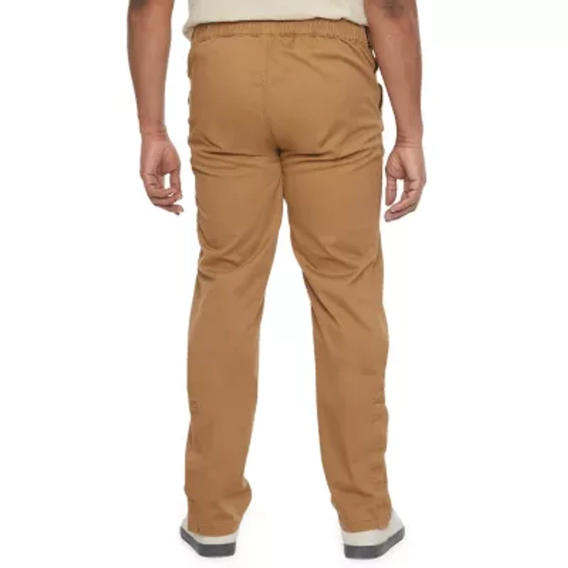 mutual weave Adaptive Mens Big and Tall Easy-on + Easy-off Seated Wear Relaxed Fit Flat Front Pants