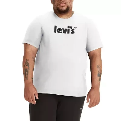 Levi's Mens Crew Neck Short Sleeve Regular Fit Big and Tall Graphic T-Shirt