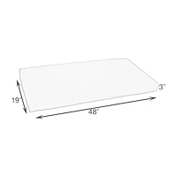 Mozaic Company Bench Cushion Bristol Patio Seat