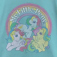 Little & Big Kid Girls Crew Neck Short Sleeve Slim Fit My Pony Graphic T-Shirt