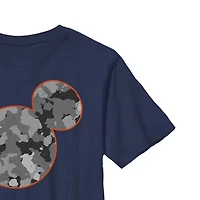 Little & Big Kid Boys Crew Neck Short Sleeve Slim Fit Mickey Mouse Graphic T-Shirt